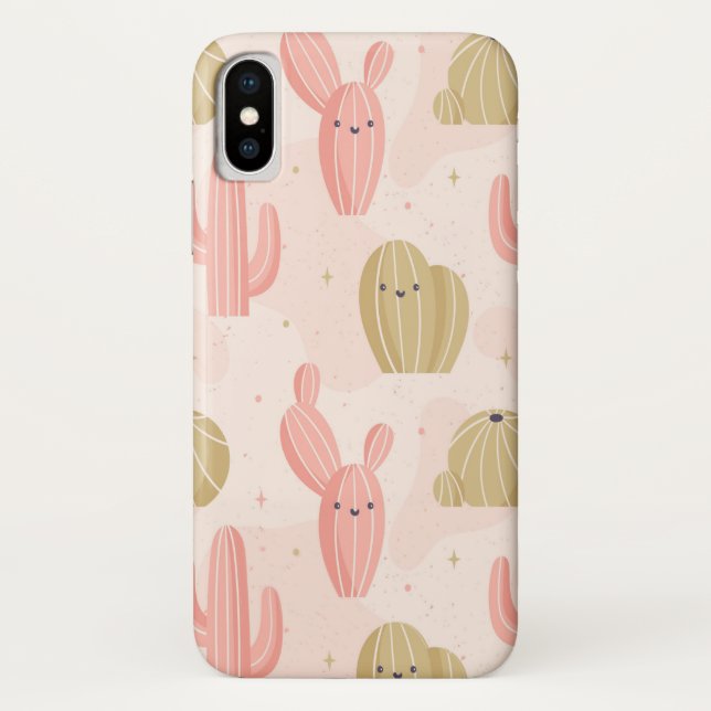 niedlicher Kaktus Case-Mate iPhone Hülle (Rückseite)