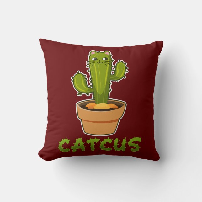 Niedlicher Kaktus Catcus Pet Lover Pflanze Kissen (Vorderseite)