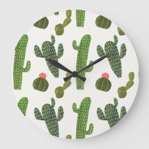 Niedlicher Kaktus Llamarama Sammlungs-  Große Wanduhr