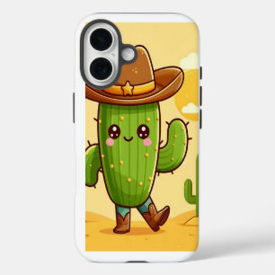 Niedlicher Kaktus mit Cowboy-Hut iPhone 16 Hülle