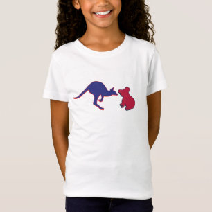 Niedlicher Kangaroo und Koala-Bär T-Shirt