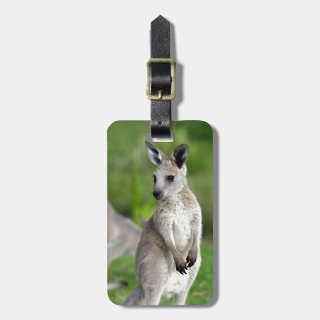 Niedlicher Känguru Gepäckanhänger (Vorderseite vertikal)