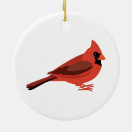 niedlicher Kardinal Keramikornament