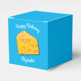 Niedlicher Käse Wedge Kids 1. Geburtstag Party Geschenkschachtel