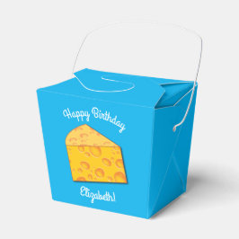 Niedlicher Käse Wedge Kids 1. Geburtstag Party Geschenkschachtel