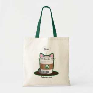 Niedlicher Katzen-Kaffee Tragetasche