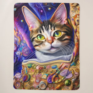 Niedlicher Katzenanfänger Neon Hintergrund   Katze Sherpadecke