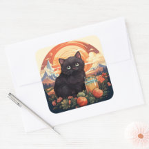 Niedlicher Katzenaufkleber
