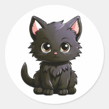 Niedlicher Katzenaufkleber