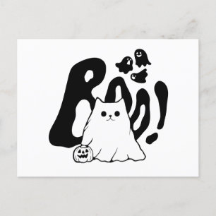 Niedlicher Katzenhalloween Feiertagspostkarte