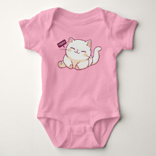 Niedlicher Katzenhalter Baby Strampler
