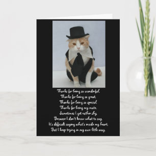 Niedlicher Katzenjubiläum Karte