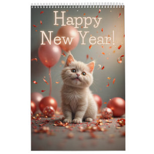 Niedlicher Katzenkalender für 2025 Kalender