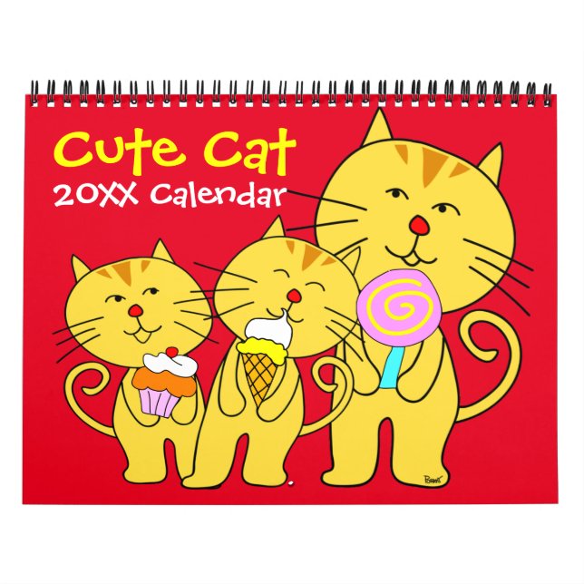 Niedlicher Katzenkalender Kalender (Titelbild)