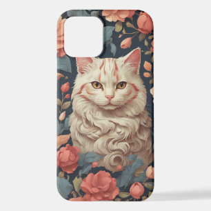 Niedlicher Katzenkoffer iPhone 12 Hülle