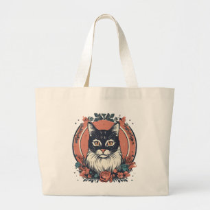 niedlicher Katzenliebhaber Kunstdesign kaufen jetz Jumbo Stoffbeutel