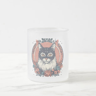 niedlicher Katzenliebhaber Kunstdesign kaufen jetz Mattglastasse