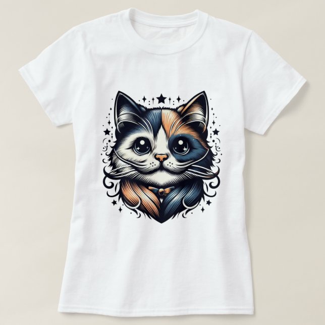 niedlicher Katzenliebhaber T-Shirt (Design vorne)