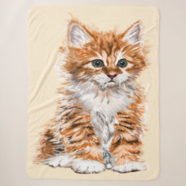 Niedlicher Katzenschuh - Anpassbare Katzendecke Sherpadecke