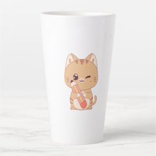 niedlicher Katzenschüler Katzenliebhaber Milchtasse