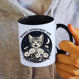 Niedlicher Katzenwutanfall überwältigt mich Lustig Kaffeetasse