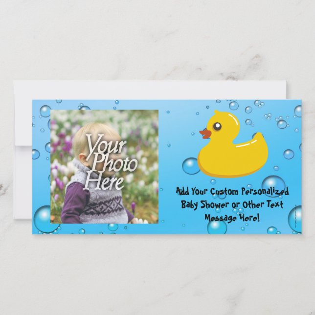 Niedlicher Kautschuk Ducky/Blue Blasen (Vorderseite)