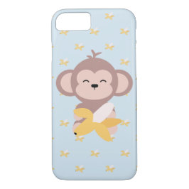 Niedlicher Kawaii Affe mit Banane iPhone 7 Fall title_seo2