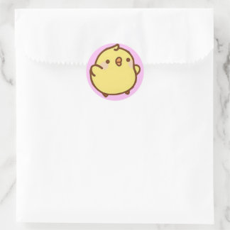 Niedlicher Kawaii-Aufkleber Runder Aufkleber