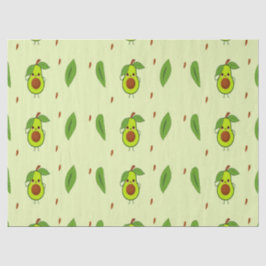 Niedlicher Kawaii-Avocado Seidenpapier