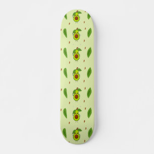 Niedlicher Kawaii-Avocado Skateboard