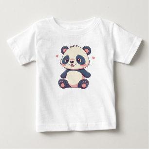 Niedlicher Kawaii-Babypanda im Stil eines Cartoon  Baby T-shirt