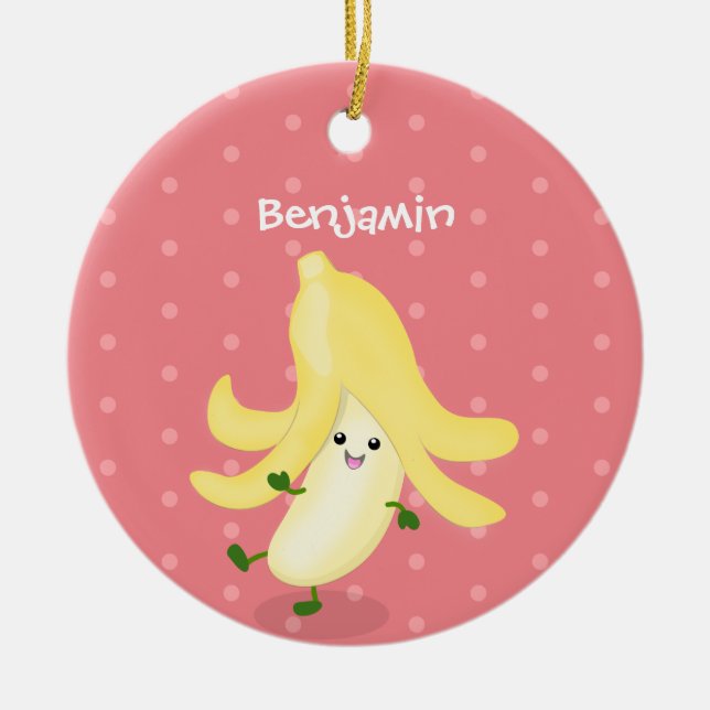 Niedlicher Kawaii-Cartoon Keramik Ornament (Vorne)