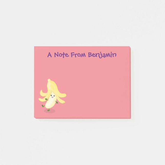 Niedlicher Kawaii-Cartoon Post-it Klebezettel (Vorderseite)