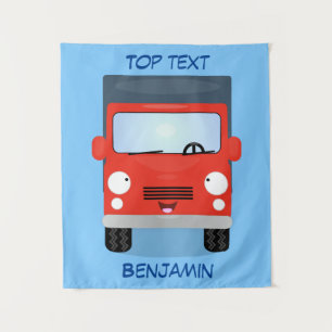 Niedlicher Kawaii-Cartoon Wandteppich