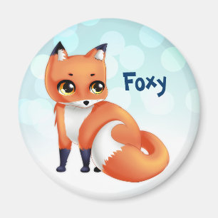 Niedlicher Kawaii Cartoonfuchs Magnet