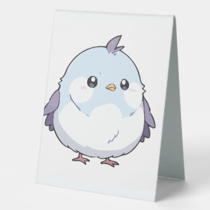 Niedlicher Kawaii Chubby Bird Cartoon - Adorable P Tischaufsteller