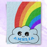 Niedlicher Kawaii Cloud Rainbow Zeichnend Kinder<br><div class="desc">Niedlicher Kawaii Cloud Rainbow Zeichnend Kinderjigsaw Puzzle. Fügen Sie Ihren Namen hinzu oder löschen Sie ihn.</div>