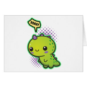 Niedlicher Kawaii Dinosaurier