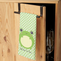 Niedlicher Kawaii Frosch mit Personalisiertem Text
