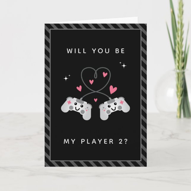 Niedlicher Kawaii Gamer Gaming Controller Player Z Karte (Vorderseite)