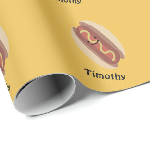 Niedlicher Kawaii Hot Dog Geschenkpapier