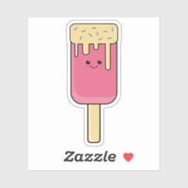 Niedlicher Kawaii Ice Aufkleber
