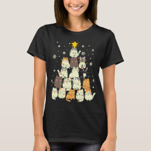 niedlicher Kawaii-Katzenjungbaum T-Shirt