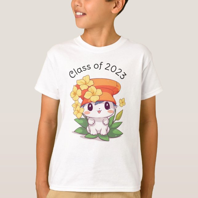 Niedlicher Kawaii Kindergarten Abschluss T-Shirt (Vorderseite)