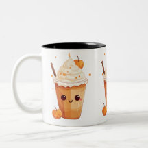 niedlicher Kawaii-Kürbis-Gewürz-Latfall-Liebhaber