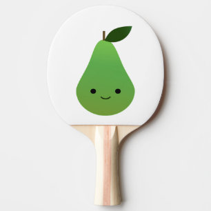 Niedlicher Kawaii Lächeln Birne Tischtennis Schläger