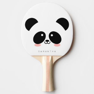 Niedlicher Kawaii-Panda  Name hinzufügen Tischtennis Schläger