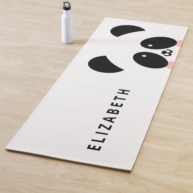 Niedlicher Kawaii-Panda| Name hinzufügen Yogamatte (Beispiel)