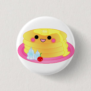 niedlicher kawaii Pfannkuchen Button