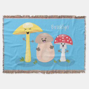 Niedlicher Kawaii-Pilzpilz Decke
